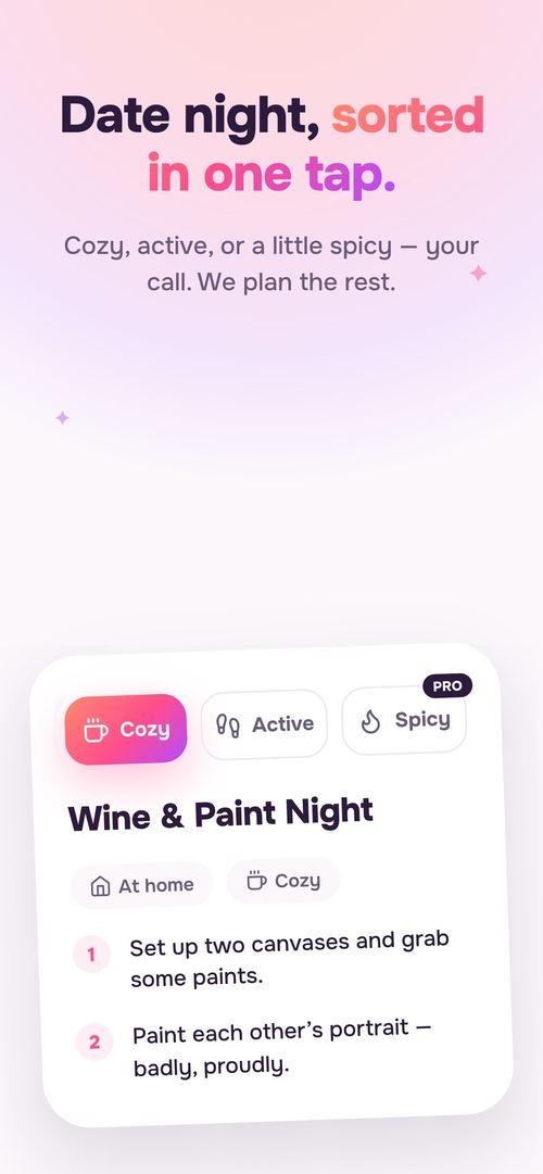 Ready-made date night plans in Malvi